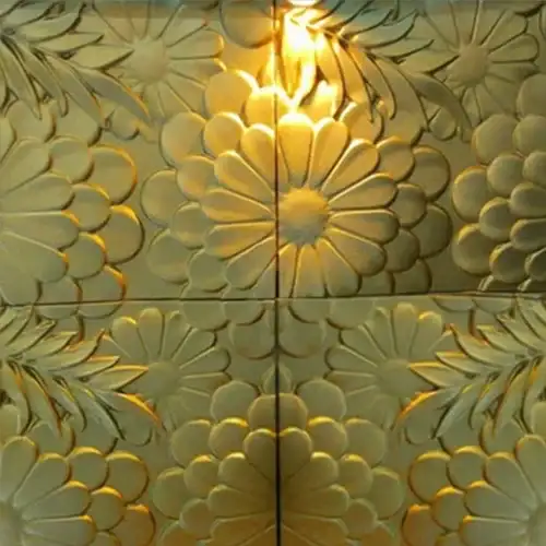 سنگ نمای گل آفتاب گردان __ صنایع سنگ اروند پیشروی صنعت تولید محصولات پلیمری