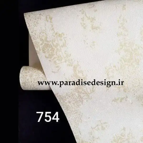 کاغذ دیواری طلایی طرح پتینه کد ۷۵۴