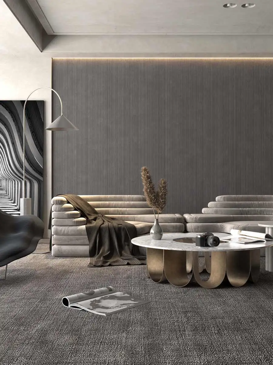 سرامیک اسلب پرسلان طرح کانسپت دارک گری استرایپ / Concept Dark Gray Stripe