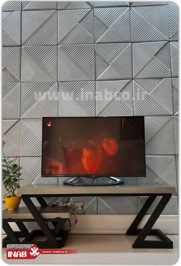 پنل بتن اکسپوز طرح زیگزاگ 50*50 – کد 5533