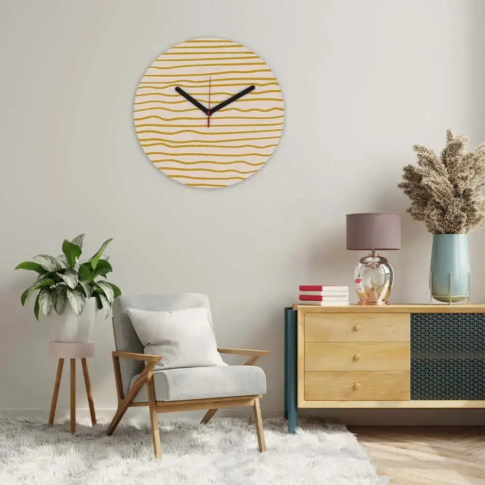 ساعت دیواری مدرن طرح مینیمال کد CLK-21 __ نووا، تولید محصولات درخشنده