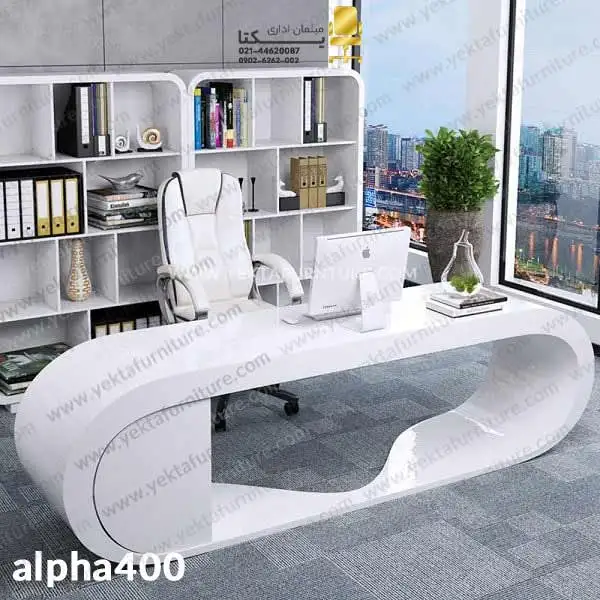 میز مدیریت ام دی اف (MDF) مدل alpha400