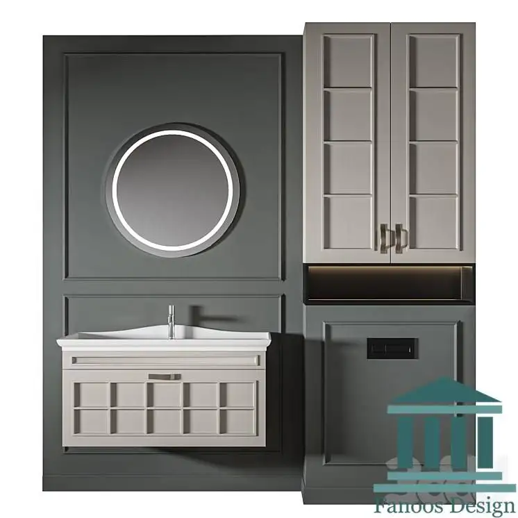 روشویی کابینتی و دیزاین سرویس بهداشتی کد 30362