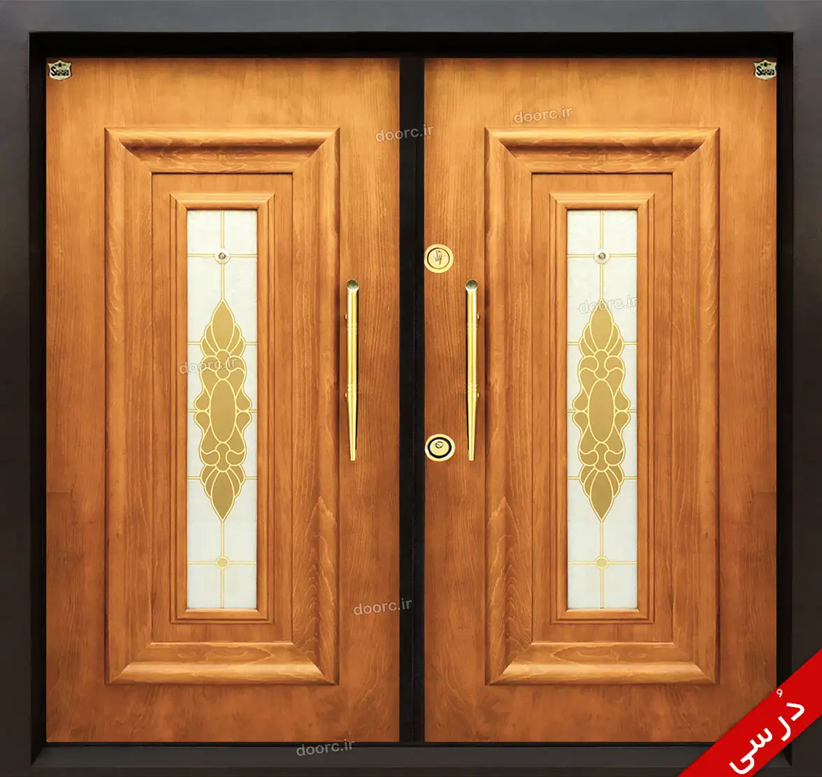 درب ضد سرقت 2 لنگه ونی گلس