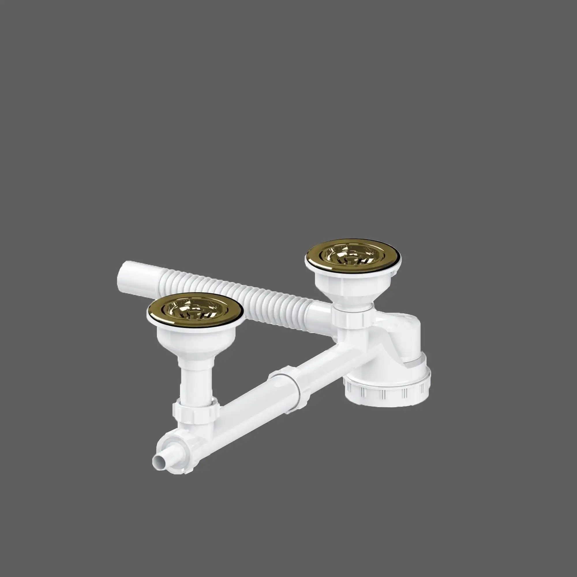 سیفون اکسترا فلت دو لگنه فانتزی بدون سرریز