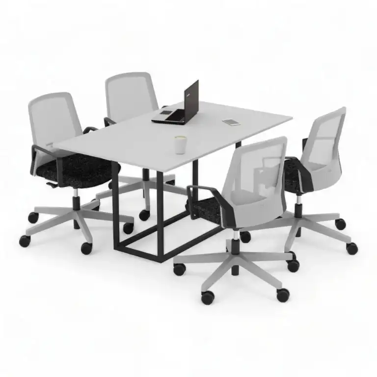 میز کنفرانس چهار نفره مکعب مدل اسلیم CSL4B