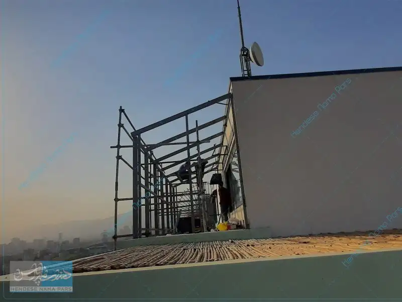 نمای شیشه ای و سقف برج ASP
