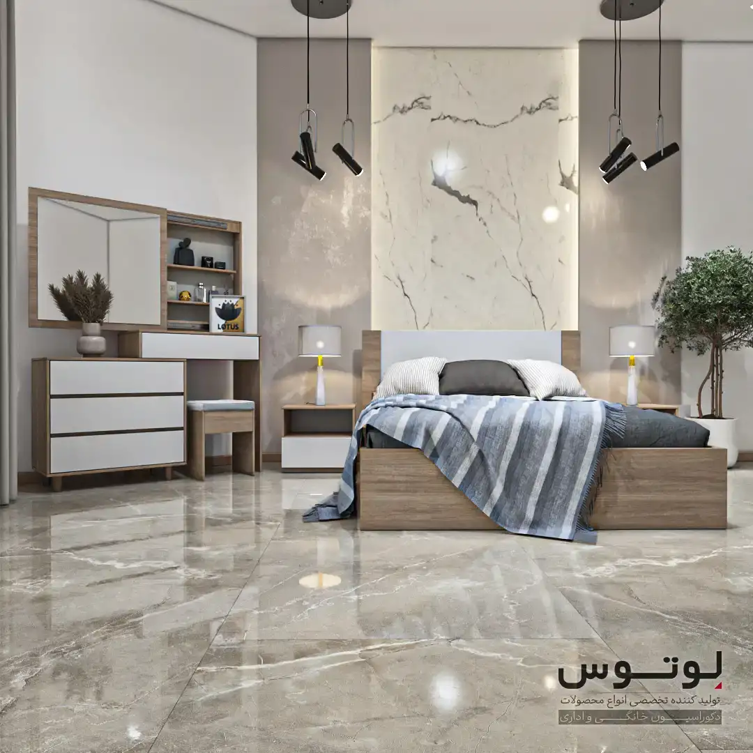 سرویس خواب دو نفره مدرن (مدل دلانا – SB2536)