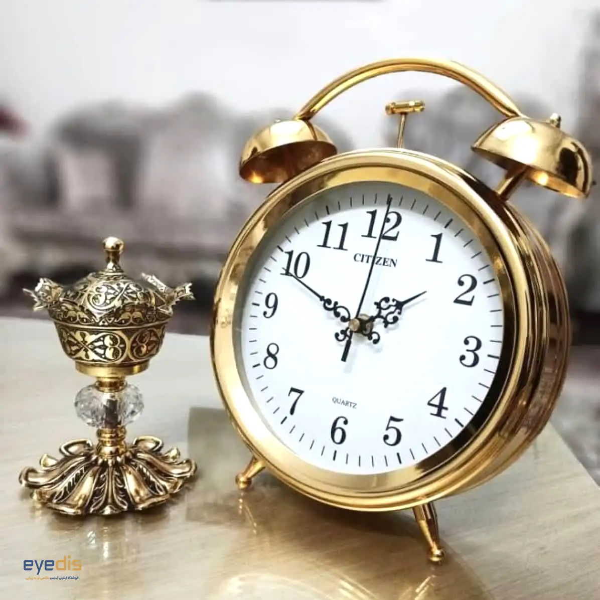 ساعت رومیزی آبکاری سیتیزن