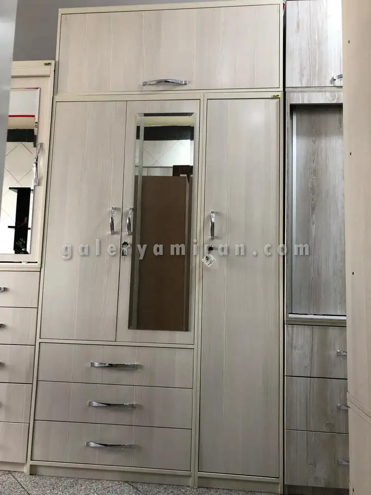 کمد چوبی عرض 120 سه تکه