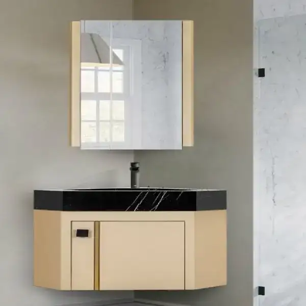 روشویی کابینتی دار کنج