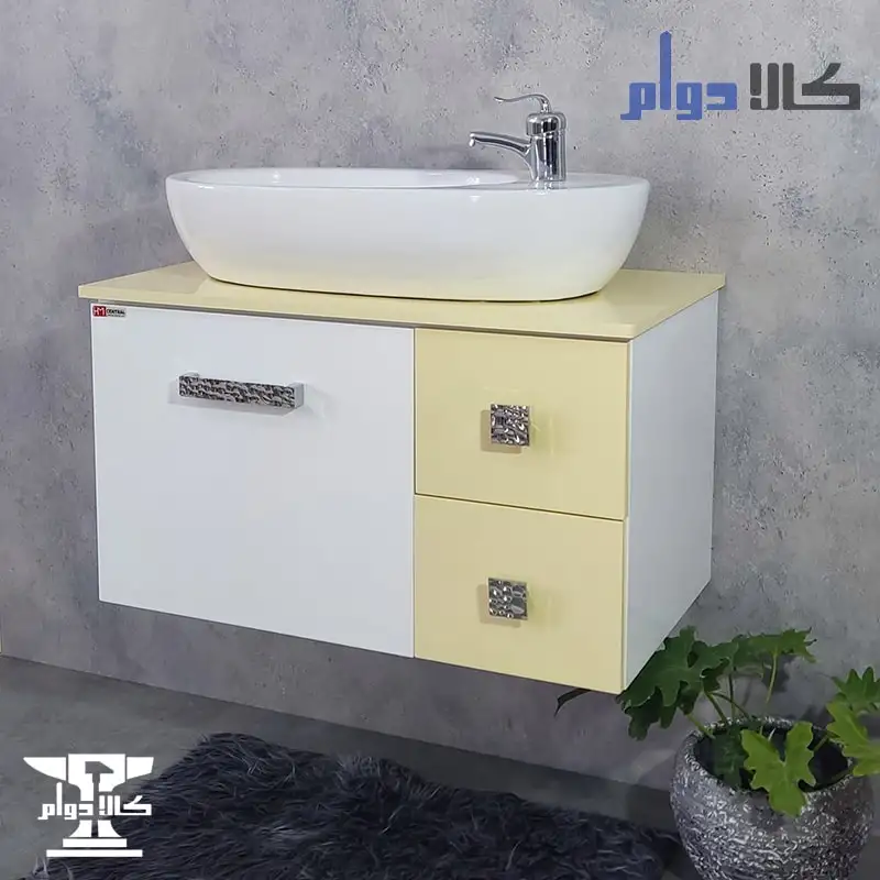روشویی کابینتی کرم