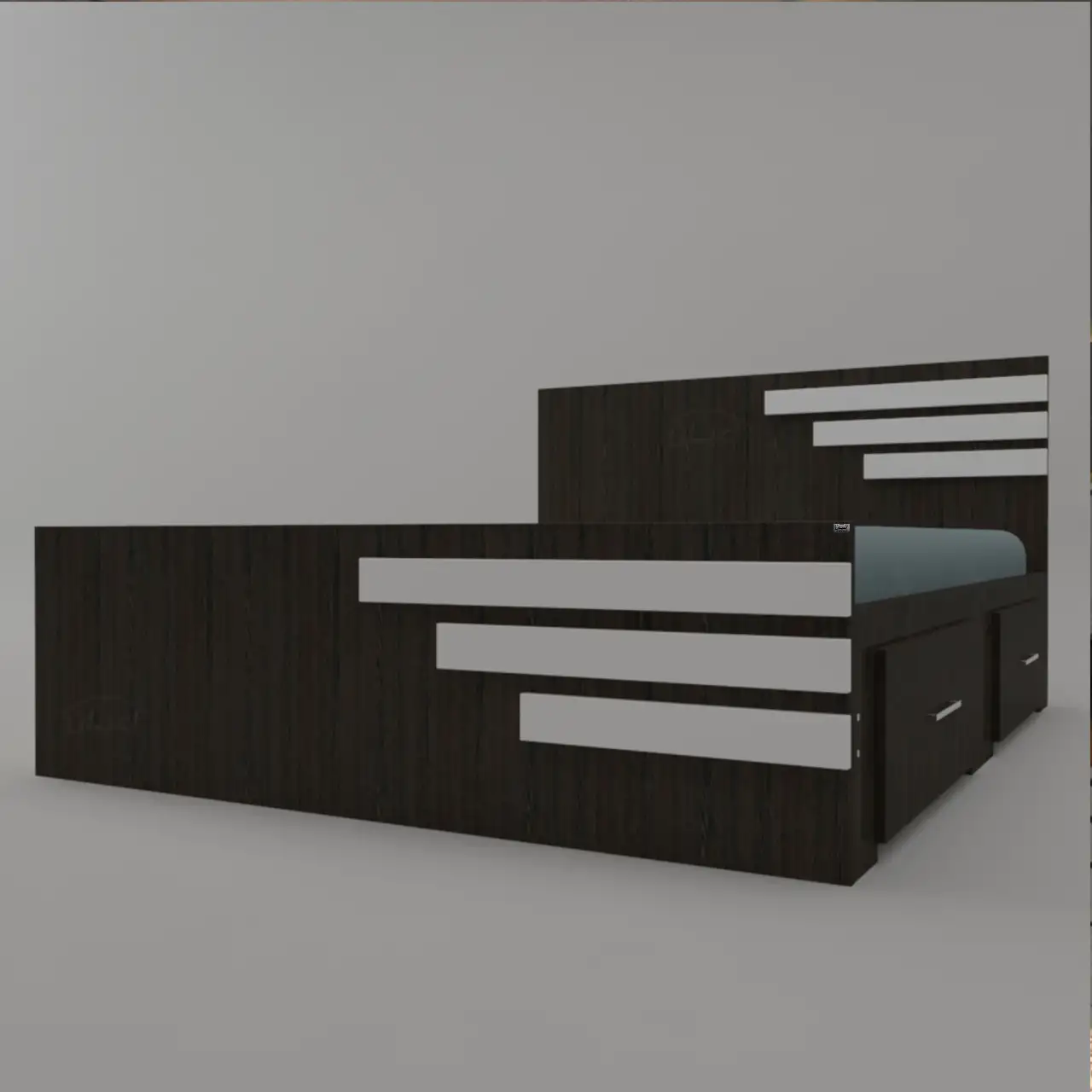 تخت خواب دونفره اعیان مدل FH357 سایز 160×200 سانتی متر