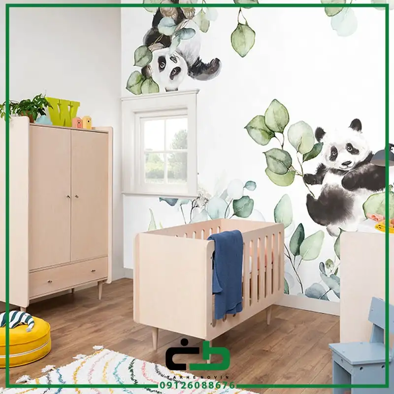 کاغذ ديواري راش طرح panda-playtime __ طرح نوین با ۱۴ سال سابقه درزمینه دکوراسیون ساختمانی