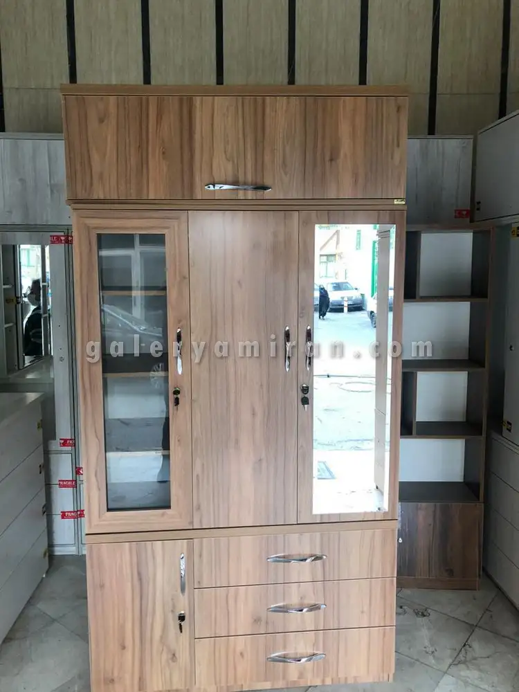 کمد چوبی عرض 120 ارتفاع 240