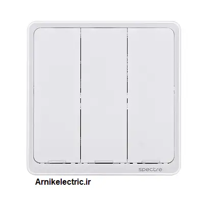 کلید ۳ پل سفید لمسی اشنایدر تحت Wi-Fi __ فروشگاه آرنیک الکتریک پیشگام در ارائه محصولات و تجهیزات الکتریکی