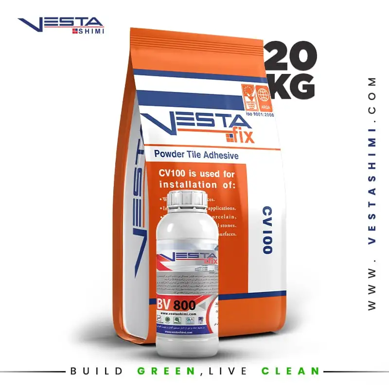 چسب کاشی پودری دو جزئی (CV100+BV800)