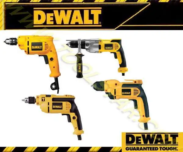 انواع دریل های دستی ساده ، گیربکسی و ضربه ای ROTARY DRILL مارک دیوالت DEWALT آمریکا