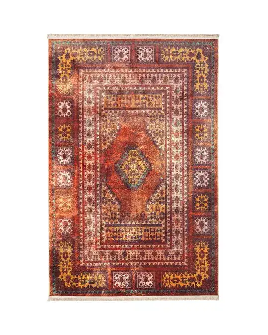 فرش ماشینی سنتی طرح 901400 تمام رنگ 1000 شانه