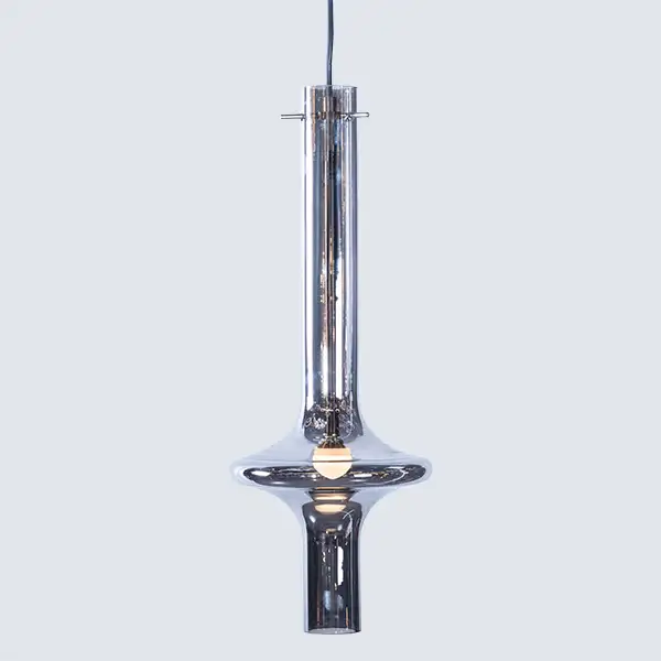 آویز شیشه‌ای کشیده کنار تختی مدل MD023 __ ارائه انواع لوستر، چراغ آویز، آباژور و روشنایی مدرن