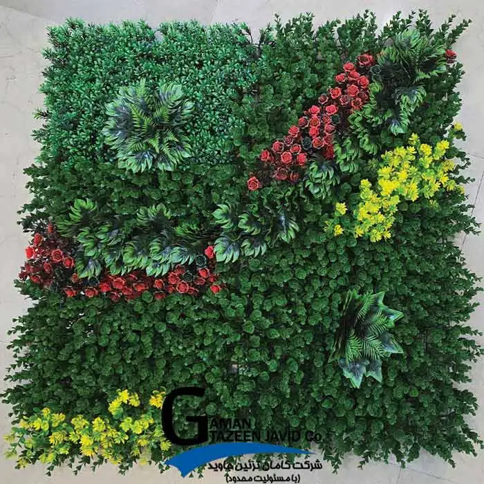 دیوار سبز مصنوعی استوایی طرح بهشت 1در1