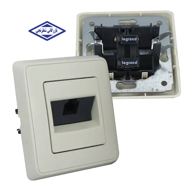 پریز شبکه تک پورت RJ45 CAT6 UTP کاریوا لگراند