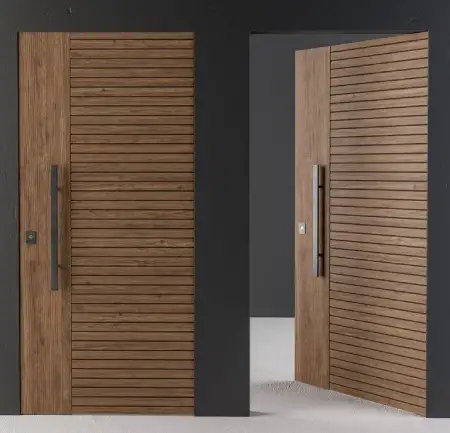 درب فریم لس با پوشش میکروسمنت