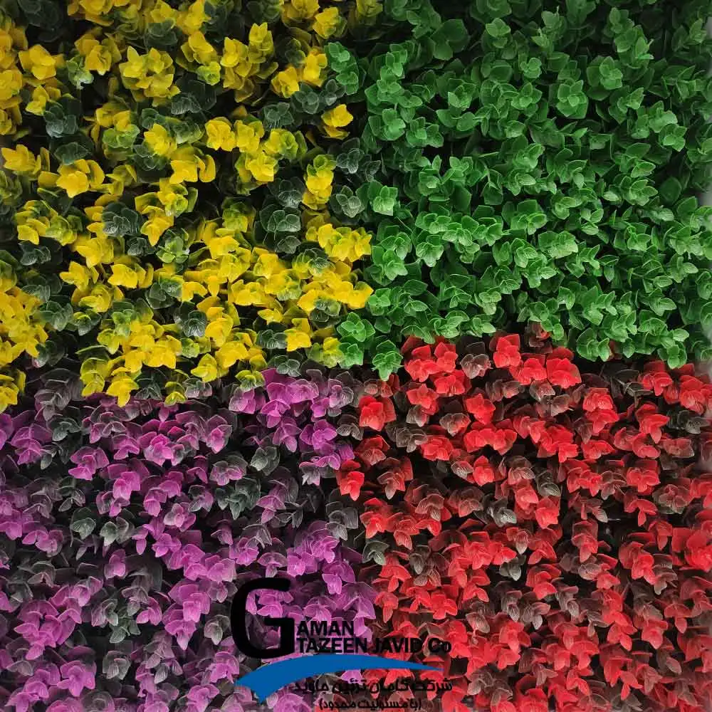 دیوار سبز مصنوعی مدل رنگی