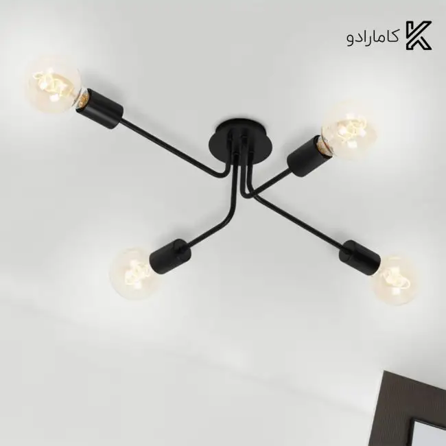 لوستر سقفی ۴ شعله آرتا کد ۵۶۵ __ خریدی با خیال راحت از کامارادو