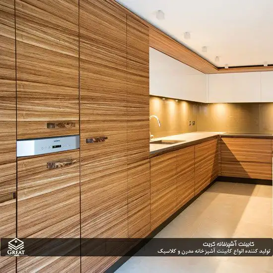 کابینت روکش چوب
