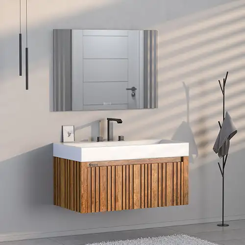 کابینت روشویی چوبی مدل L-011