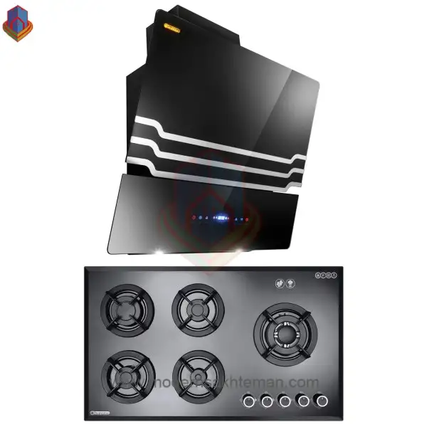 هود و اجاق گاز صفحه ای درخشان مدل آلفا G602