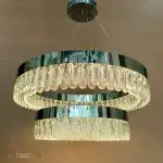 لوستر دوطبقه 40-60 نقره ای  __ لوستاک، طراحی و تولید لوستر های جدید