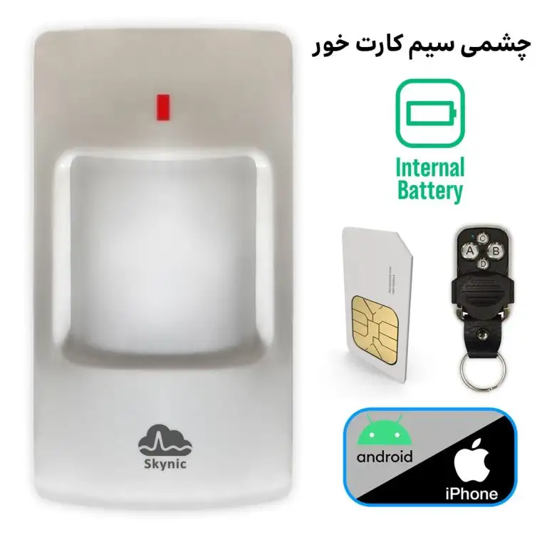 دزدگیر چشمی سیم کارت خور