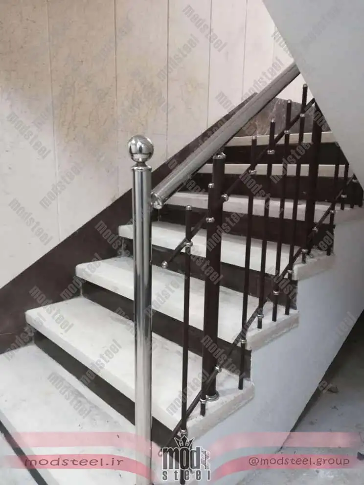 نرده استیل مشکی و سیلور