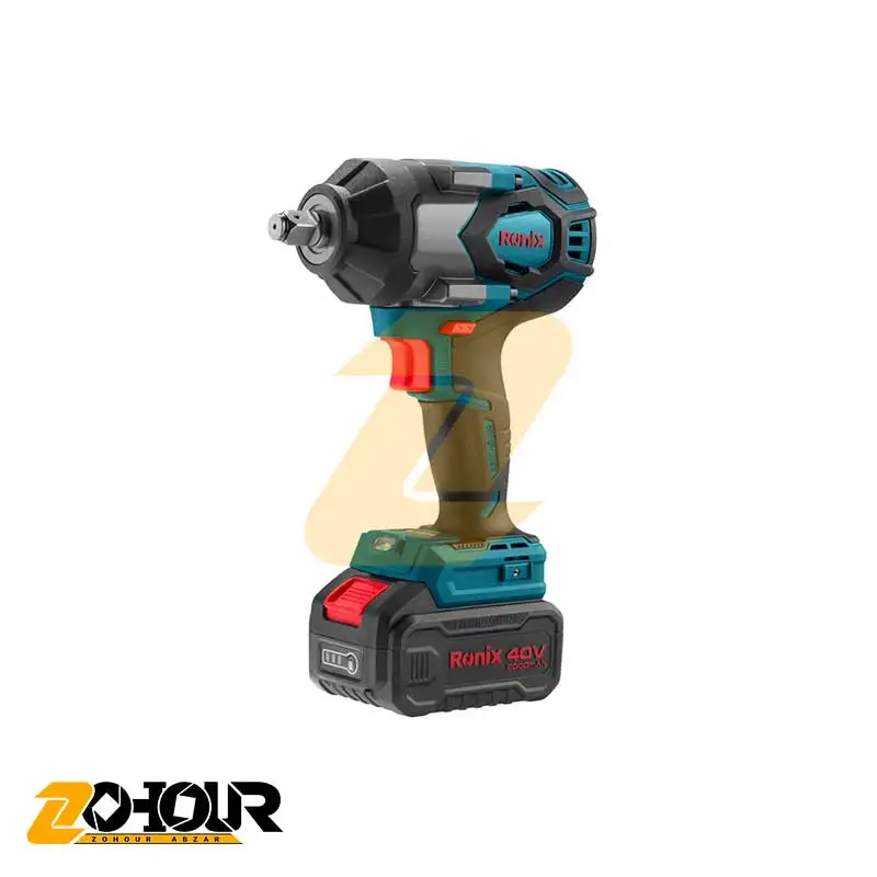 کیت بکس شارژی 40 ولت براش لس 800 نیوتن متر 1/2 اینچ مدل Ronix 8907-40V
