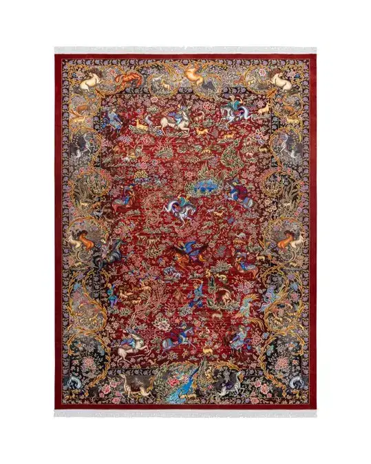 فرش ماشینی تندیس کد 20CT0000 لاکی 1500 شانه