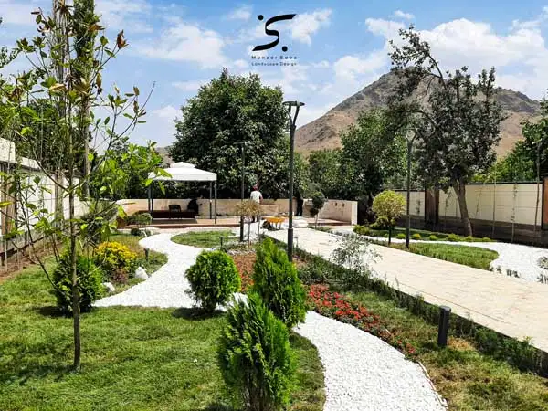 محوطه سازی باغ