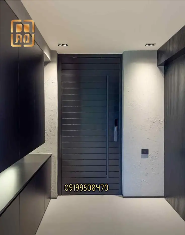 درب پیوت فریملس دستگیره دیجیتال رویه ام دی اف و رنگ پوششی