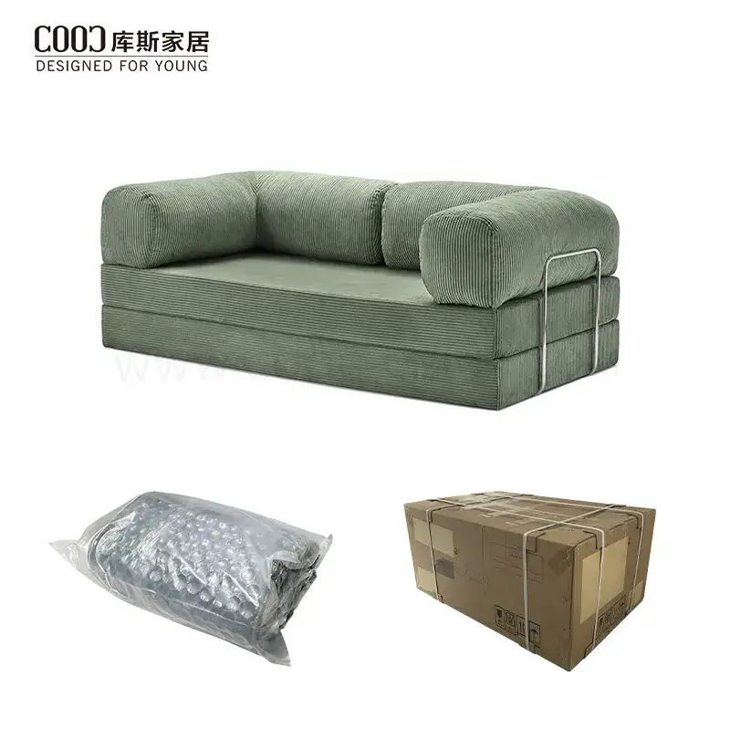 مبل اسفنجی پارچه ای عروسکی تختخوابشو