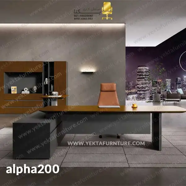 میز مدیریت ام دی اف (MDF) مدل alpha200