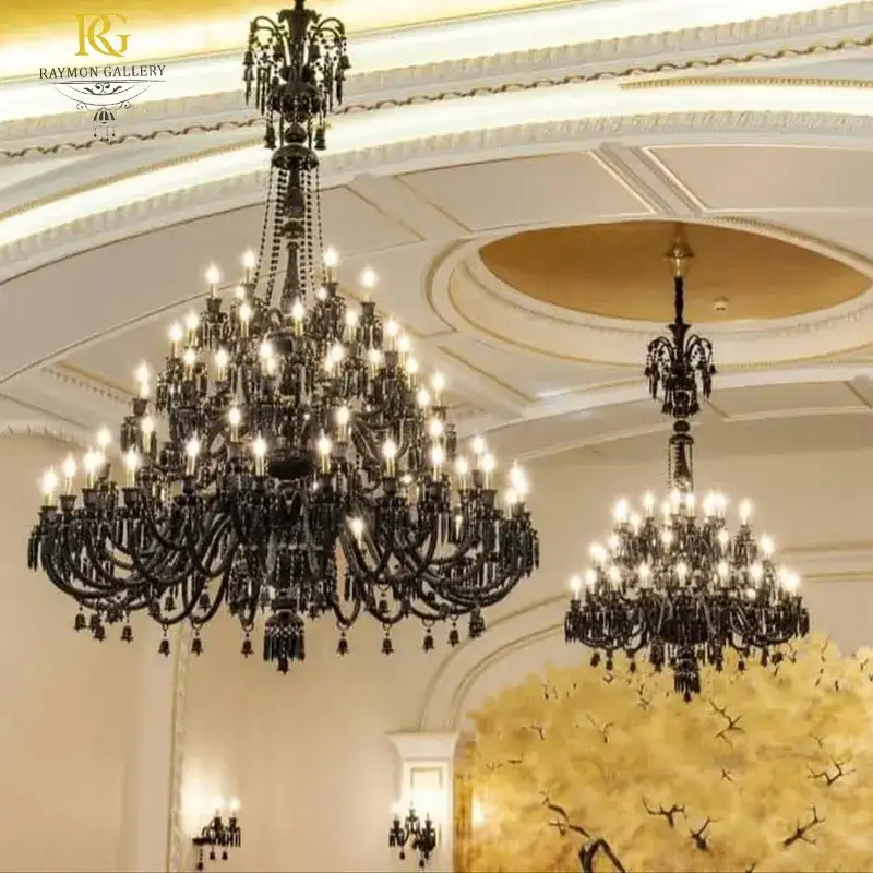 لوستر طبقاتی مجلل تمام بلور باکارات (65 شاخه) __ نوری باشیم بر تاریکی دنیای دوست داران زیبایی