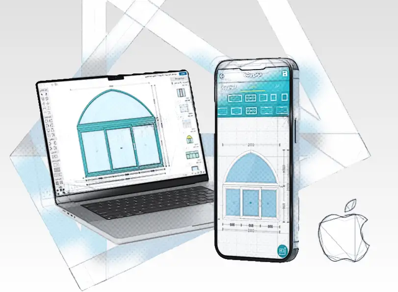 اپلیکیشن iOS طراحی در و پنجره