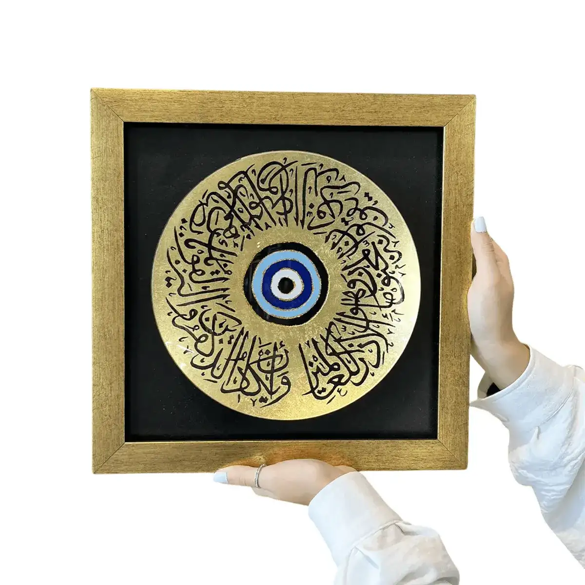 تابلو وان یکاد ورق طلا 33×33 سانتی کد 135 __  دکوراسیونی لوکس و مدرن با عاطمیر گالری