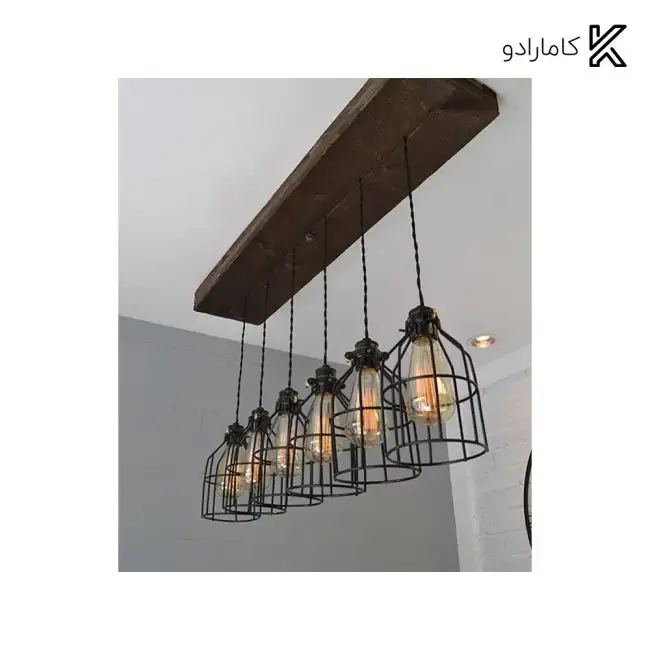 چراغ سقفی آرتا ۶ شعله کد ۱۲۳ __ خریدی با خیال راحت از کامارادو