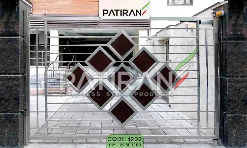 درب استیل چوب کد 1202