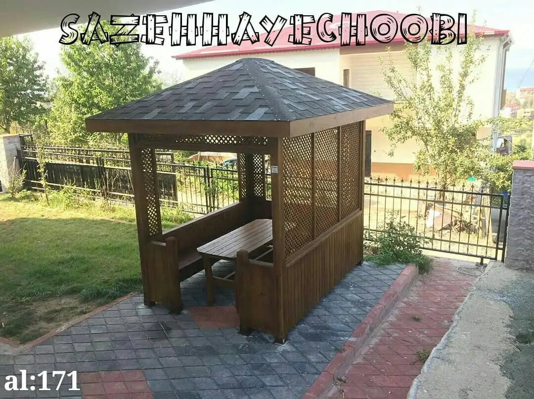 آلاچیق تمام چوب ۳در۲