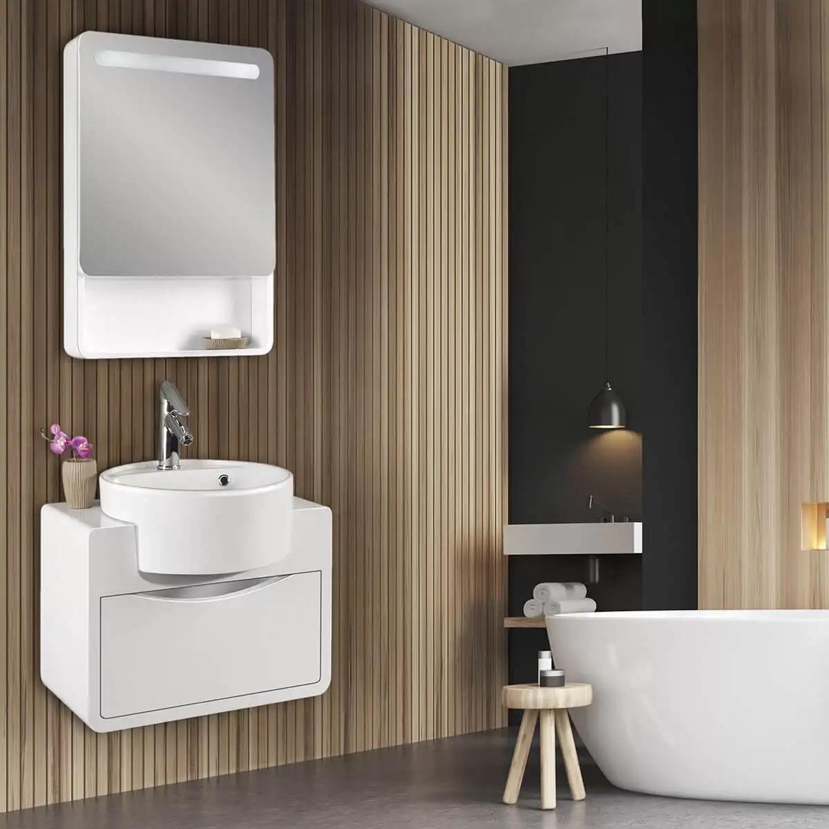 کابینت و روشویی طرح مدرن COCO ابعاد 45 * 60 سانتیمتر
