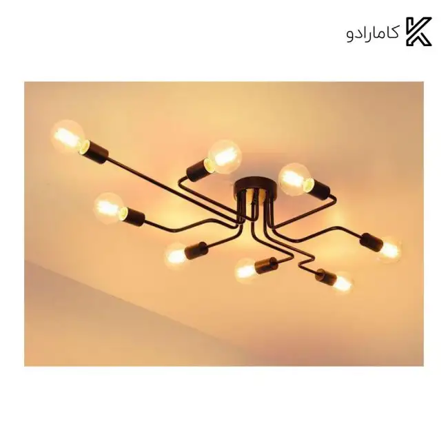 لوستر سقفی ۸ شعله آرتا کد ۱۰۷/۸ __ خریدی با خیال راحت از کامارادو