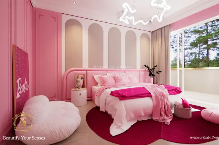 اتاق خواب دخترانه باربی(Barbie)